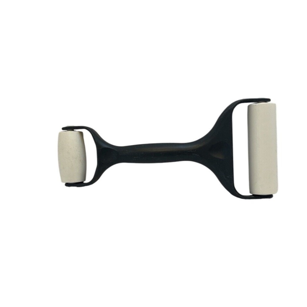 Pampered Chef Baker's Roller #1485 Rolling Pin Pizza Pie Dough‎ Dual End & Pick.